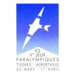 Logo des jeux paralympiques de Tignes Albertville 1992