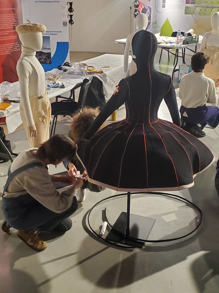 Chantier restauration costumes olympiques