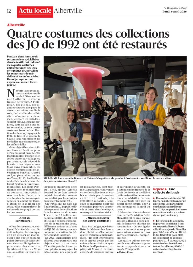 DL_2026 04 06_Albertville_4 costumes des JO 1992 restaurés