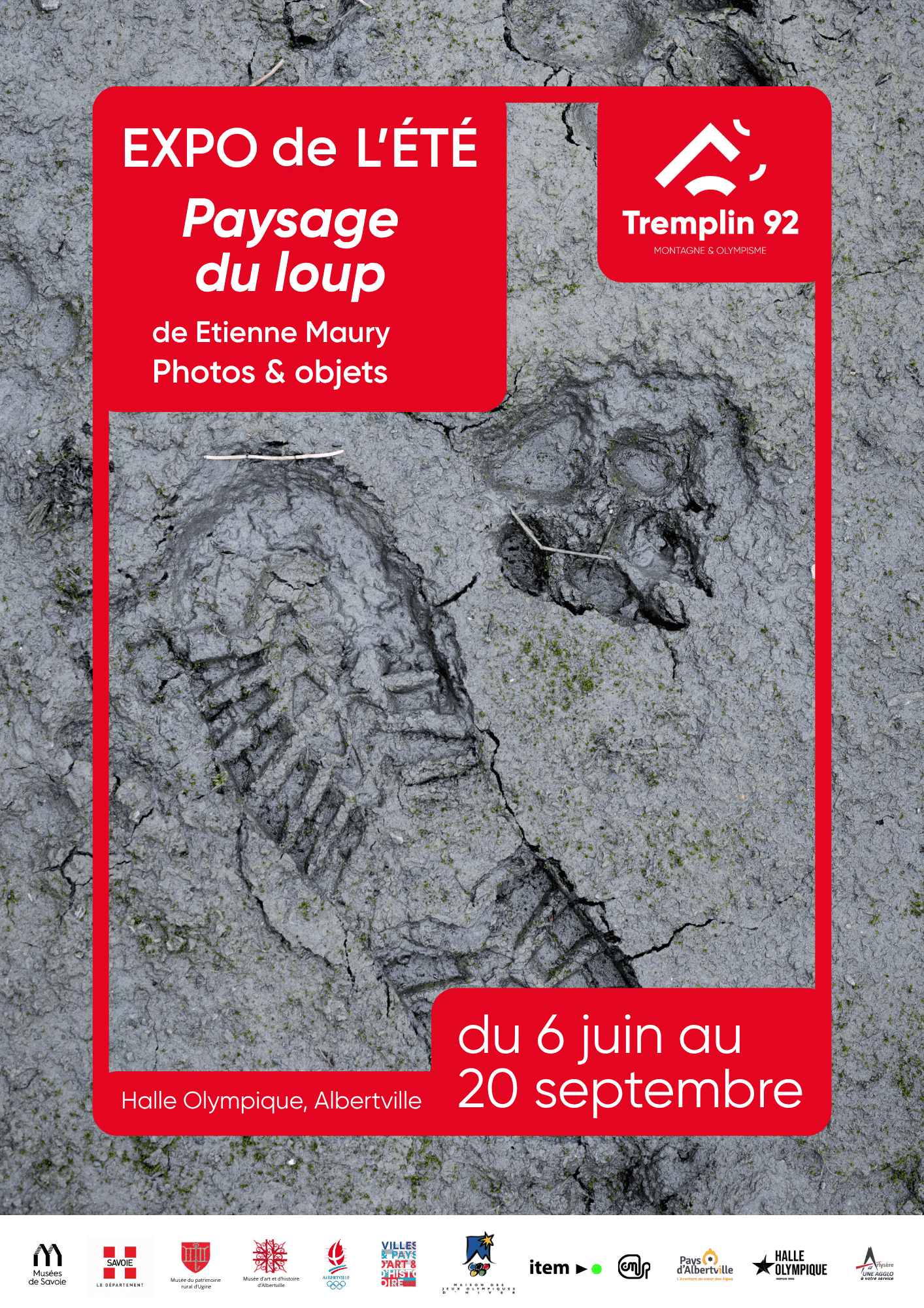 Affiche exposition Paysage du loup